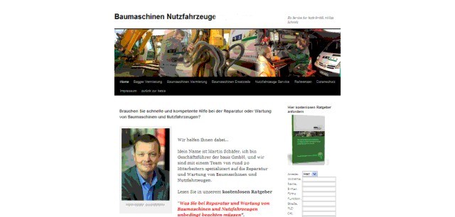 Baumaschinen reparieren